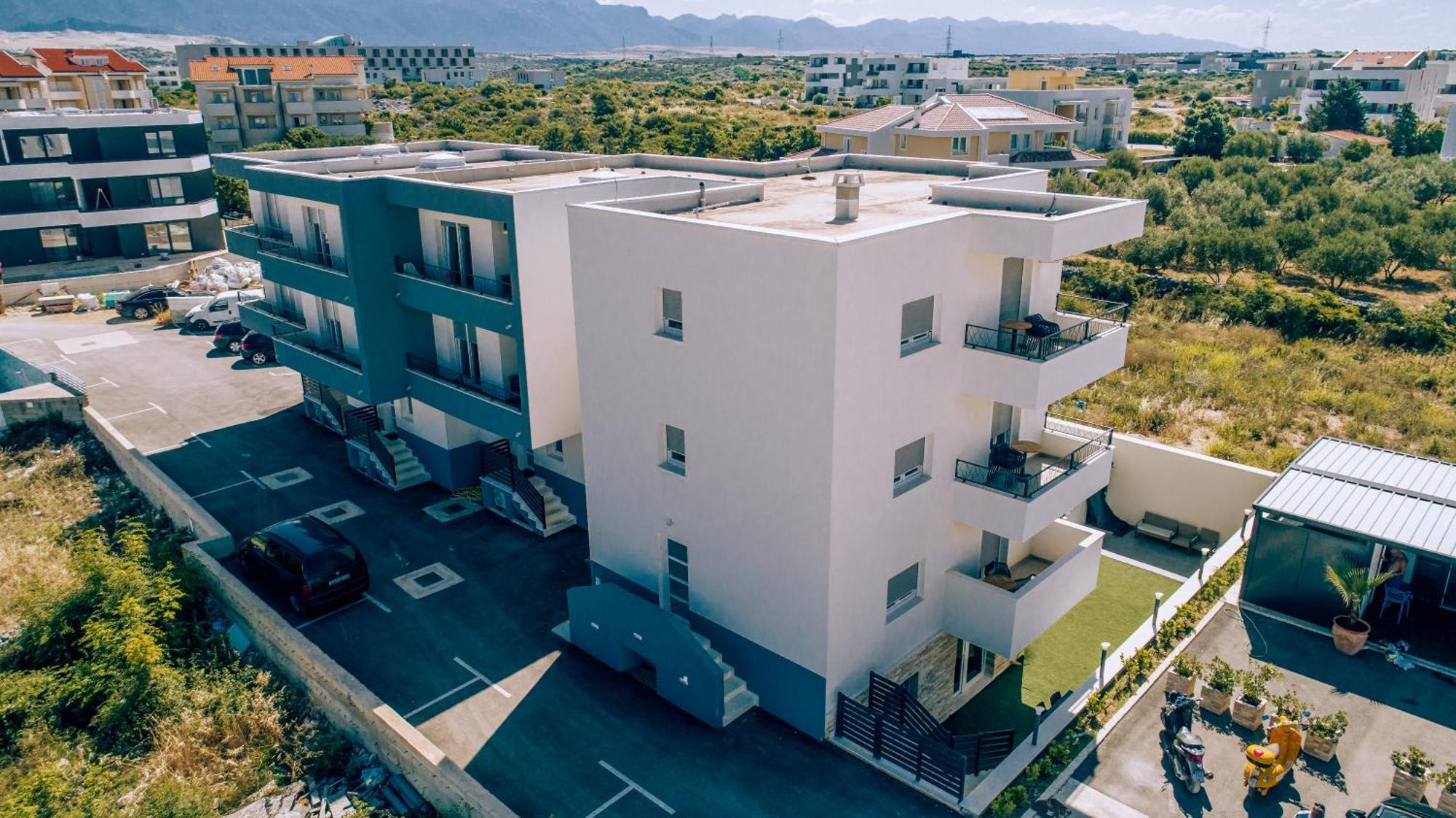 Apartment Bella Novalja Eksteriør bilde